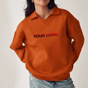 Pull-over classique pour femmes, logo personnalisé, fabrication fine pour la mode streetwear - Product Image 1