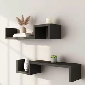 Rectangle Shape Solid Wood Floating <b>Shelf</b> Set <b>Wall</b> Mounted Wooden <b>Shelves</b> for Storage and Home Decoration <b>Wall</b> <b>Shelf</b> - Product Image 4