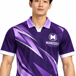 ชุดเสื้อและกางเกงฟุตบอลชาย พิมพ์ลายเรขาคณิตแบบซับลิเมชั่น ผ้าโพลีเอสเตอร์ระบายอากาศ ป้องกันรังสียูวี แห้งเร็ว ปรับแต่งชื่อทีมได้ - Product Image 3