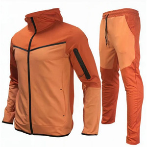 Chándal Deportivo Unisex con Capucha, Manga Larga, Color Sólido, Casual, con Bloques de Color, Transpirable, de Algodón, para Invierno, Corte Regular, con Bolsillos Laterales - Product Image 6