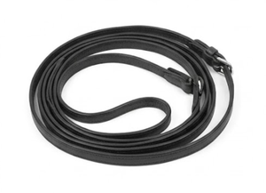 Rub International Black Rubber & Leather <b>Lead</b> <b>Rope</b> with Metal Buckles Durable 54" Long for <b>Horse</b> Riding Equestrian Equipment - Product Image 3