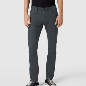 Nouveau Jean en Denim pour Homme, Coupe Slim Droite Extensible, Style Business Décontracté, en Coton Noir - Product Image 2