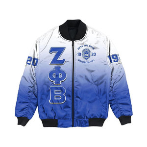 Veste en satin avec lettres grecques, vente en gros OEM, design personnalisé pour fraternités et sororités, lettres grecques brodées, tissu léger et brillant - Product Image 6