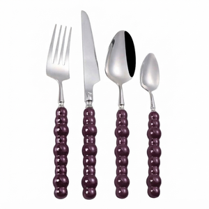 ชุดช้อนส้อมโลหะ Royal Metal พร้อมด้ามจับมุก Pulm Pearl ใช้กับเครื่องล้างจานได้ เหมาะสำหรับใช้ในบ้าน งานแต่งงาน โต๊ะอาหาร ชุดอาหารค่ำ - Product Image 6