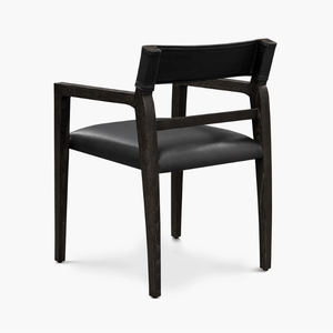 Silla de Comedor Elegante y Moderna de Lujo, Silla Lateral Tapizada en Cuero con Madera Sólida para Muebles de Hogar, Hotel y Villa - Product Image 3