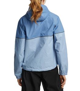 Veste coupe-vent tendance grande taille pour femme, bloc de couleur, fermeture éclair en nylon avec col montant et décoration brodée, nouvel arrivage - Product Image 2