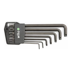 Jeu de clés longues en L Wiha de qualité industrielle en CRV - Clés hexagonales et Torx métriques 4 mm-6 mm T15-T25 - Product Image 1