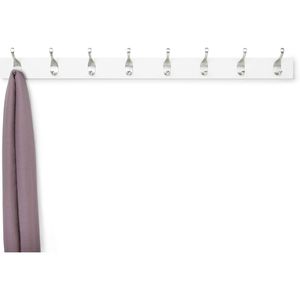 Appendiabiti da Parete Moderno a 8 Ganci, Rettangolare, Bianco, Versatile per Ingresso o Camera da Letto - Product Image 3