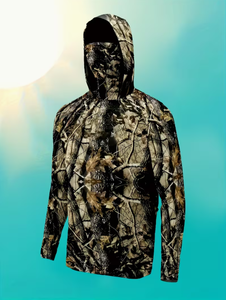Sweat à capuche polaire camouflage pour la chasse, pull à capuche pour sports de plein air, vêtements de chasse chauds - Product Image 1