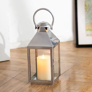 Lanterne en métal et verre faite à la main, vente en gros d'usine, avec finition noire antique, lanterne à bougie pour décoration extérieure et intérieure, personnalisable - Product Image 2