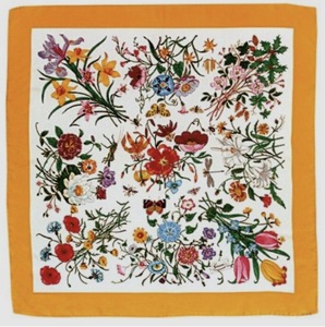 Foulard carré en soie et coton doux au toucher, personnalisé, double impression, dernier design, faible MOQ - Product Image 2