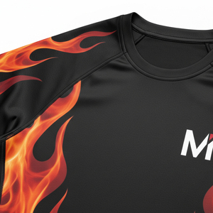 High Performance Sublimated Compression Shirt Muscle Recovery Support Base Layer Odor Resistant Gym Training Clothes - Product Image 5
