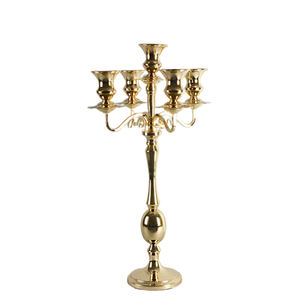 Luxury <b>Black</b> Iron <b>Candelabra</b> 5 Arms Candle Holder Home Decoration Durable Metal Candlestick Wedding Centerpiece Flower Bowl - Product Image 4