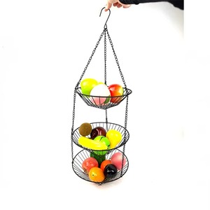 Fabulous Wrought Iron <b>Storage</b> <b>Basket</b> Vintage Design Perfect For Home And Kitchen Fruit <b>Vegetable</b> <b>Storage</b> Available In India - Product Image 5