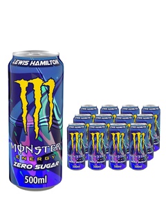 Monster Energy Lewis Hamilton <b>Zero</b> <b>Sugar</b> 500ml Can Premium Energy Drink Factory Direct Wholesale Custom Packaging Available - Product Image 1