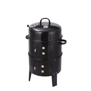 Griglia a Carbone per Esterni a Doppio Strato, Resistente, con Funzione di Brasatura e Affumicatura, Altezza Regolabile per Giardini - Product Image 1