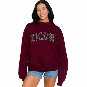 เสื้อสเวตเชิ้ตคอกลม UMASS ทรงปกติสำหรับผู้ชาย ผ้าถักแบบสวมใส่สบายๆ สำหรับฤดูใบไม้ร่วง สีดำ พิมพ์ลายตัวอักษรด้านหน้า โลโก้ ผ้าฝ้าย 100% แพ็ค 2 ชิ้น - Product Image 2