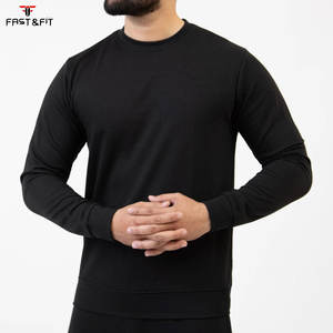 Sudadera de cuello redondo de algodón 100% tejida, lavada a la piedra, para invierno, con estampado por transferencia térmica, para hombre. - Product Image 2