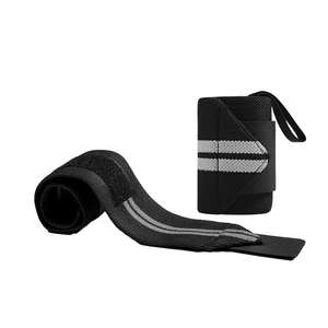 Customized color New Arrival Fitness Wrist Wraps Knitted <b>Wristbands</b> Protective Gear Adult Weightlifting Fitness Wrist Wraps - Product Image 1