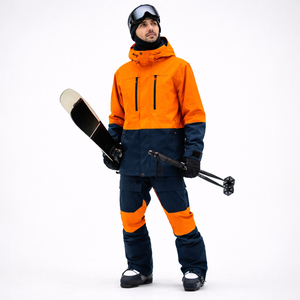 Traje de Esquí Impermeable y Transpirable de Alta Calidad, con Capucha, a Prueba de Viento, para Invierno, Conjunto de Chaqueta y Pantalones para Nieve, Ropa de Esquí para Exteriores - Product Image 1