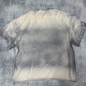 Vintage <b>Distressed</b> Waffle Short Sleeve <b>Top</b> T-Shirts for Men 100% Cotton Knitted 300 Grams Fabric Weight Boxy Design Print - Product Image 3