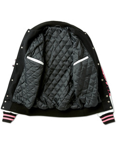 Blouson universitaire streetwear surdimensionné personnalisé pour homme, en laine, manteau d'hiver à col montant boutonné, broderie personnalisée - Product Image 2