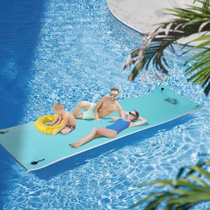 Colchoneta Flotante de Agua de 3 Capas, Extra Grande, 17 x 5 pies, Duradera y Portátil, de Espuma, para Piscina, Accesorio para Actividades Acuáticas - Product Image 2