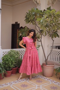 Ready To Wear Cotton Kurti Fully Stitched Party wear Casual Kurtis For <b>Ladies</b> Indian And Pakistani Style Fully Stitched Dress - Product Image 3