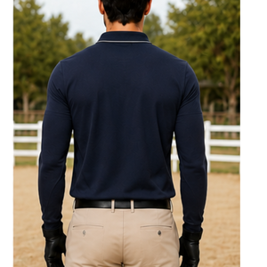 Camiseta de Polo Ecuestre de Moda, de Algodón, Secado Rápido, Transpirable, Ligera, Profesional, para Montar a Caballo - Product Image 5