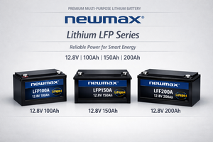 แบตเตอรี่แบบโซลิดสเตท 2 ก้อน NEWMAX LFP100A จากเกาหลี LiFePO4 สำหรับเก็บพลังงานแสงอาทิตย์ 5000 รอบการใช้งาน  แบบ Deep Cycle ใช้กับ UPS RV เรือ  ชาร์จได้ น้ำหนัก 10.5 กก. - Product Image 4