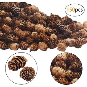 150 Pezzi Mini Coni di Pino Naturali 2CM, Decorazioni per Natale e Ringraziamento, Riempitivi per Vasi e Fai-da-Te per Decorazioni Domestiche - Product Image 2