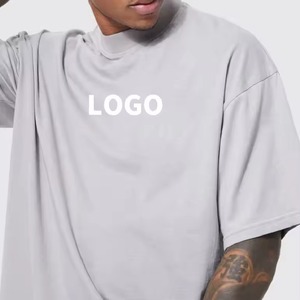 เสื้อยืดสตรีทแวร์ผู้ชายคุณภาพสูง ทรงบ็อกซี่แฟชั่น ผ้าตาข่าย สกรีนโลโก้ได้ 100% โพลีเอสเตอร์ เสื้อยืดโอเวอร์ไซส์ พิมพ์ลายพัฟ - Product Image 2