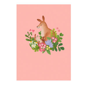 Carte de vœux 3D pop-up sur le thème spécial Kangourou, collection spéciale, carte pop-up faite à la main pour aimer sa maman, carte de vœux origami 3D - Product Image 4