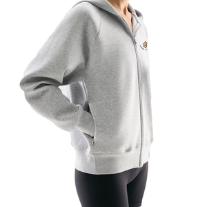 Sudadera con Capucha y Cierre para Mujer, Color Sólido, 100% Algodón, Transpirable, Secado Rápido, Ecológica, Corte Regular, Logotipo Frontal, Invierno - Product Image 2