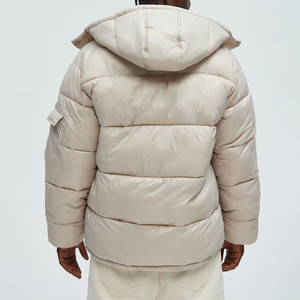 Men Puffer <b>Jacket</b> Lightweight Casual Winter Coat Quilted Padding Warm Comfortable Insulated Outerwear For Daily Activities OEM - Product Image 3
