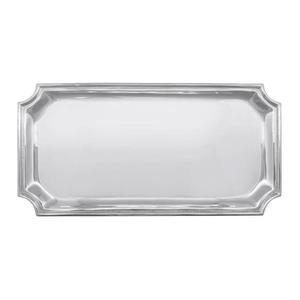 Polished Metal Serving Tray <b>Rectangular</b> Elegant Finish Dishwasher Safe Residential Use Decorative Trays For Snacks Drinks Serve - Product Image 1