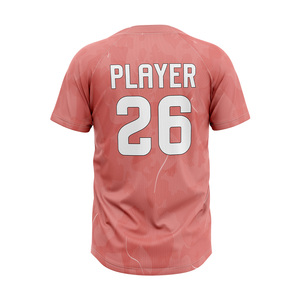 Uniforme de Liga Personalizado con Impresión por Sublimación Resistente a la Decoloración, Fabricante de Camisetas de Béisbol Premium de 2 Botones - Product Image 2
