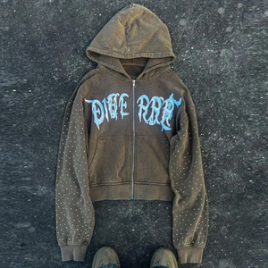 Sweat à capuche pour homme, design tendance, 100% coton molletonné, vêtement décontracté d'hiver, broderie, coupe ample, haute qualité, faible MOQ - Product Image 1