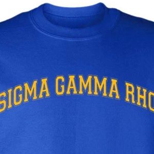 เสื้อสเวตเชิ้ต Sigma Gamma Rho ชื่อเรียกย่อของกลุ่มเพื่อนร่วมชั้นในมหาวิทยาลัย เสื้อฟลีซแบบสั่งทำพิเศษสำหรับชมรมนักศึกษากรีก เสื้อพูลโอเวอร์ลำลอง สตรีทแวร์ แฟชั่น เสื้อผ้า - Product Image 5