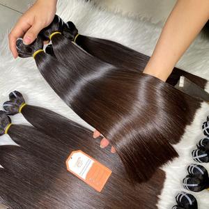 Extensiones de Cabello Humano Liso Marrón de Donante Único Vietnamita, Tendencia 2025, Suaves al Tacto, Paquetes Planos, Cierre de Peluca, Precio al por Mayor - Product Image 4