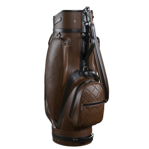 Polyester Golf <b>Bag</b> Brown Solid Color Multi-functional <b>Zip</b> Closure Carry Club <b>Bag</b> <b>Large</b> Capacity Lightweight for Adults - Product Image 4