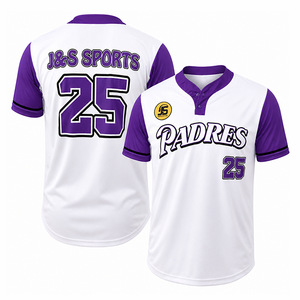 Camisetas de Béisbol Sublimadas Personalizadas Unisex, Tallas Grandes, 2 Botones, Transpirables, de Secado Rápido, Antibacterianas, Camisetas de Béisbol para Equipos, Venta al Por Mayor - Product Image 5