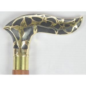 Canne de marche moderne pour adultes, écologique, durable, avec poignée de luxe en bois de rose, design élégant. - Product Image 2