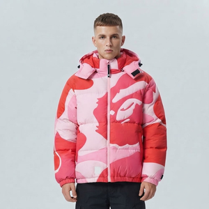 Veste d'hiver professionnelle de haute qualité, fabriquée en usine, imperméable, en tissu softshell et toile, à capuche, col montant, respirante, coupe haute - Product Image 1