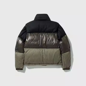 Custom Unisex Puffer Jacket, Premium Quilted Winter <b>Coat</b> with Mock Neck, <b>Warm</b> Lightweight Windproof Outerwear for <b>Men</b> and Woman - Product Image 4