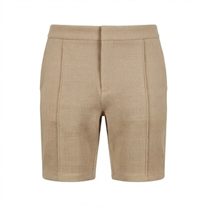 Shorts de compression respirants pour hommes en polyester et coton, séchage rapide, taille mi-haute élastique, style Bermuda, personnalisables avec logo, couleur unie - Product Image 4
