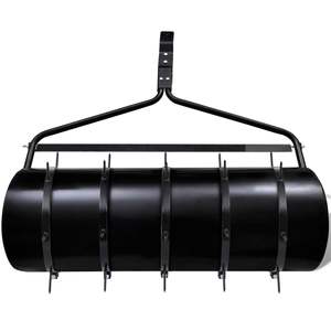 Aérateur de pelouse manuel en fer noir durable à 5 lames, design circulaire - Product Image 5