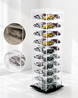 Vitrina Moderna de Acrílico Transparente para Autos a Escala, Plegable, para Exhibición en Tiendas Minoristas