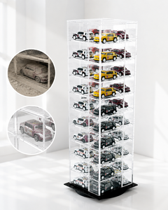 Modern Clear Acrylic Model Car <b>Display</b> <b>Case</b> Foldable Toy Show Cabinet for Retail Shops - Product Image 6
