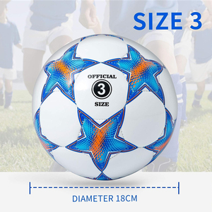 High Quality Durable Eco-Friendly Lightweight Size 3 Soccer <b>Ball</b> Custom Logo PU PVC Leather Professional Outdoor Sports Match - Product Image 4